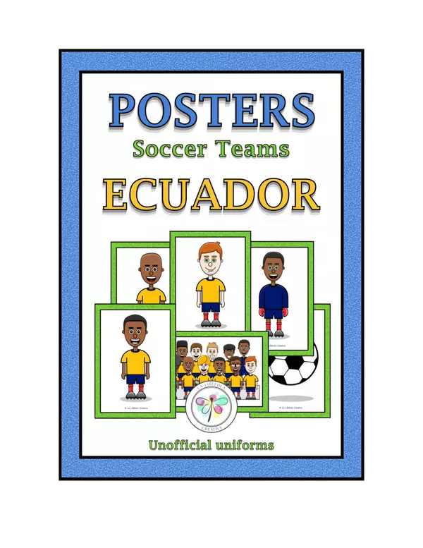 Posters Soccer Teams Color And Black ahd White Ecuador