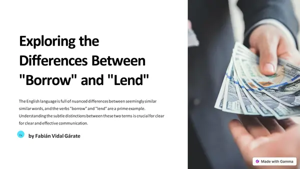 Diferencias entre el "borrow" y el "lend"