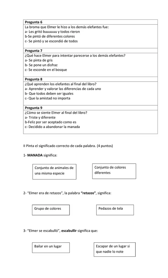 Prueba lectura complementaria Elmer