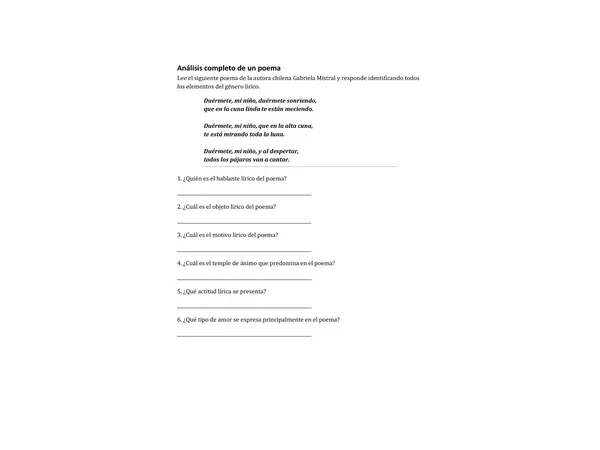 “Preparo mi prueba: Género Lírico y Tipos de Amor” – 8° básico