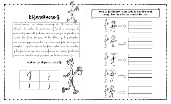 Guía Letra J