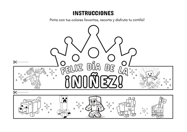 Día de la Niñez - Corona Minecraft