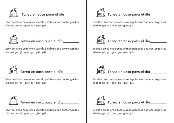 Tareas semanales lenguaje 2 básico