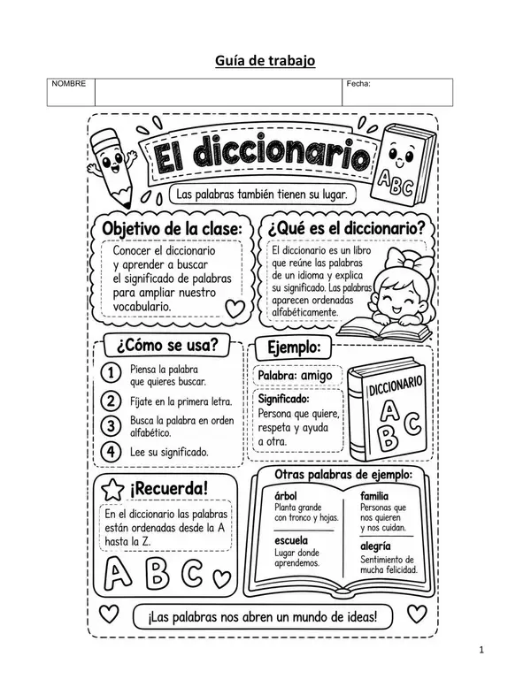 Uso del diccionario