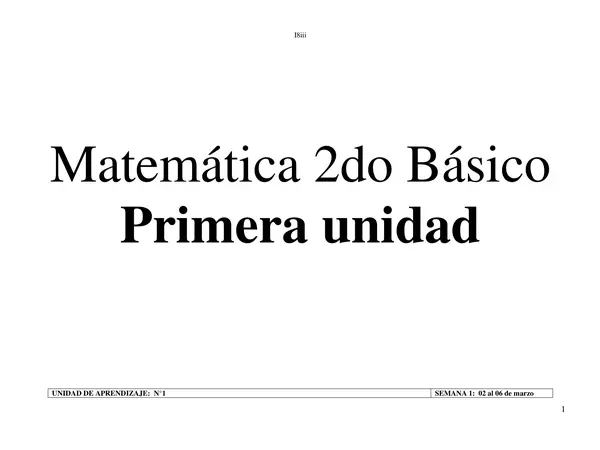 planificacion anual segundo basico