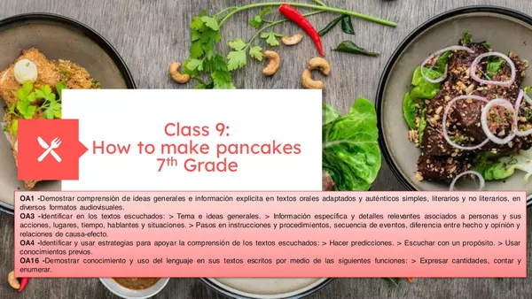 How to make pancakes - Adverbs of sequence