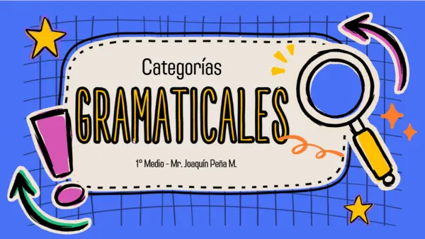 PPT CATEGORÍAS GRAMATICALES