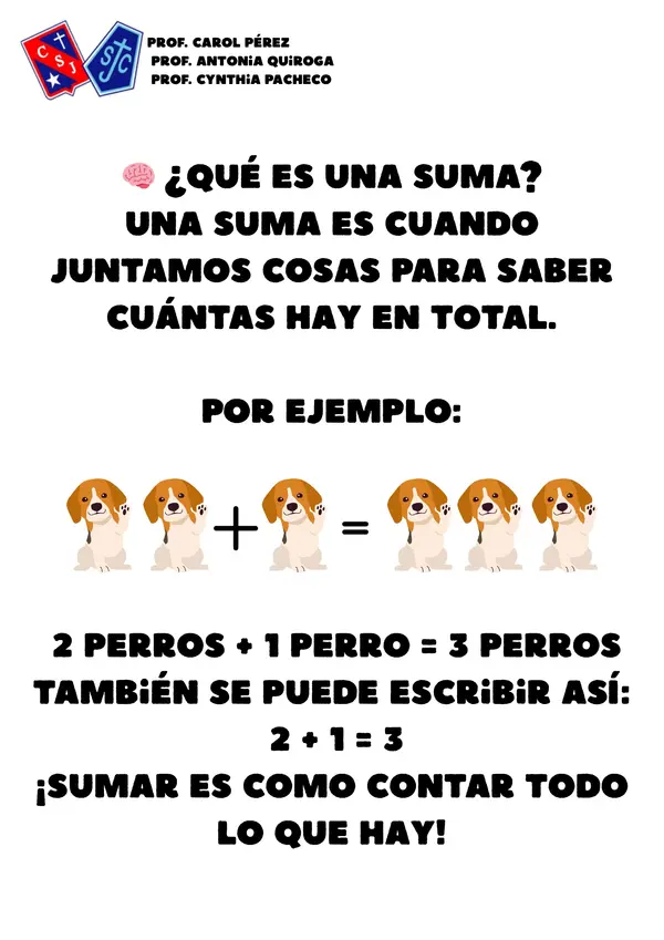 Cuadernillo sumas 1° básico
