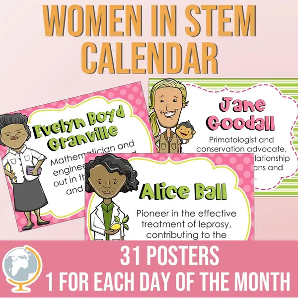 International Women's Month - Women in STEM Calendar