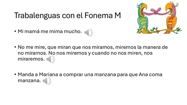 Consonantes M y L