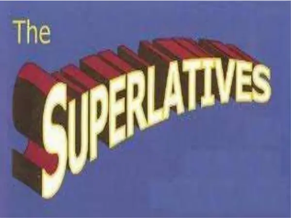 Superlatives form