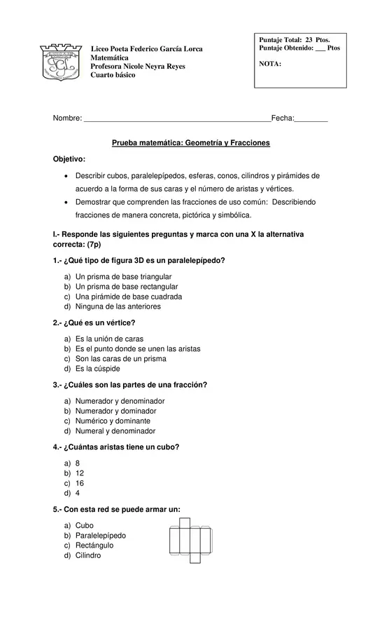 control fracciones y figuras 3D