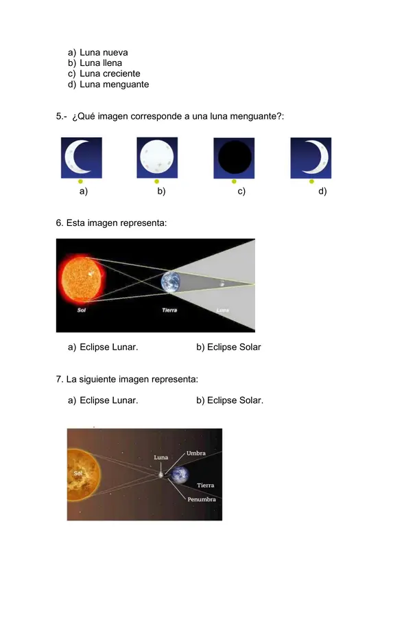 Prueba Fases de la Luna