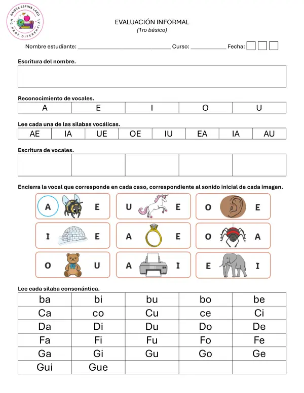 evaluación informal 