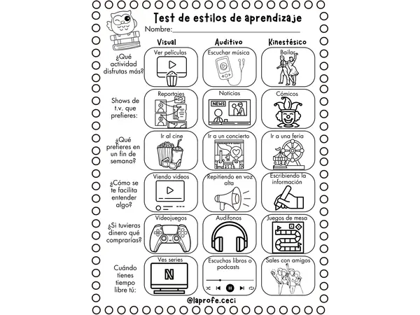 Test de Estilos de Aprendizaje ✨