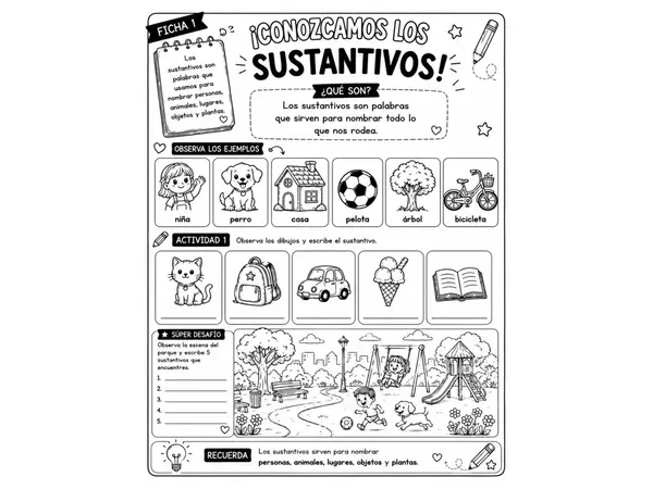 📚 Sustantivos Comunes y Propios