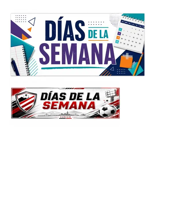 DÍAS DE LA SEMANA Y MESES DEL AÑO