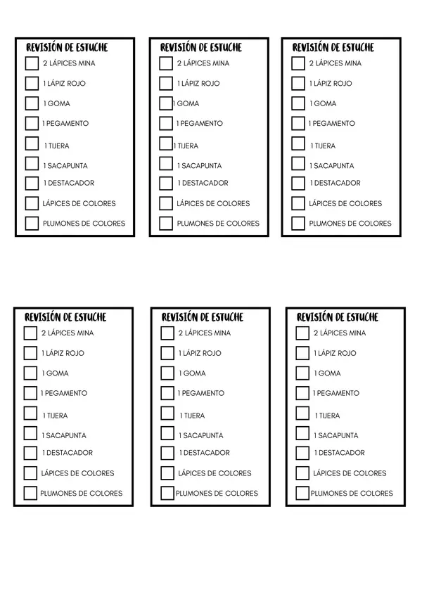 REVISIÓN DE ESTUCHE