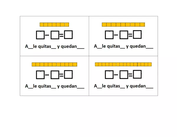 guia de trabajo, Quitar para restar, segundo basico, matematicas