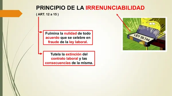 Principios Generales del Derecho del Trabajo