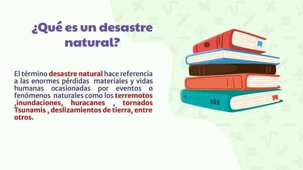 Desastres Naturales en Chile - Unidad N°1 - Geografía de Chile - 5° Básico