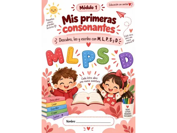 Pequeños pasos, grandes lectores | Cuadernillo completo de iniciación a la lectura y escritura