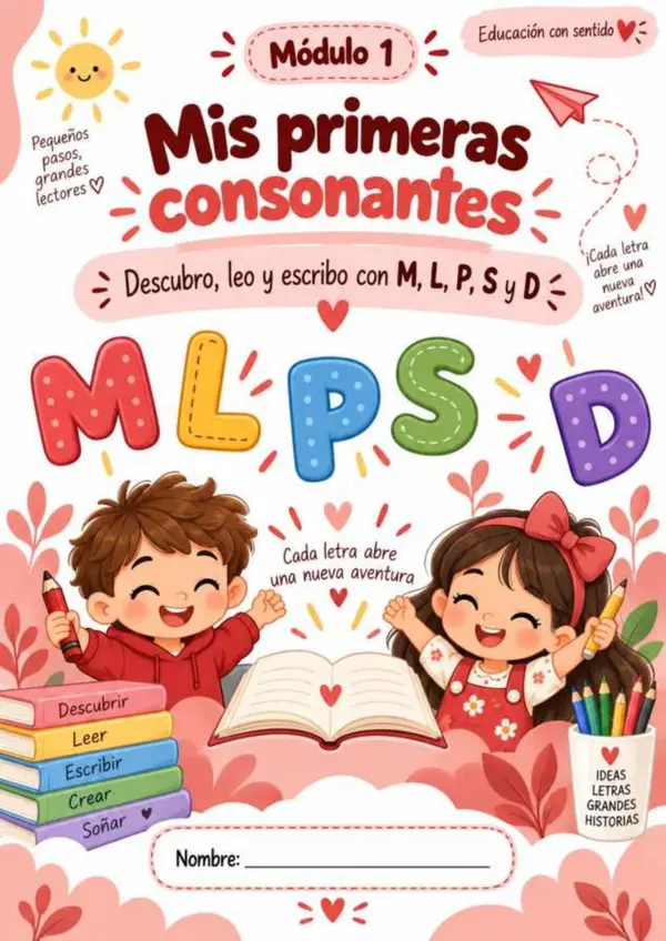 Pequeños pasos, grandes lectores | Cuadernillo completo de iniciación a la lectura y escritura