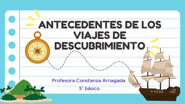 Presentación: Antecedentes de los viajes de descubrimiento