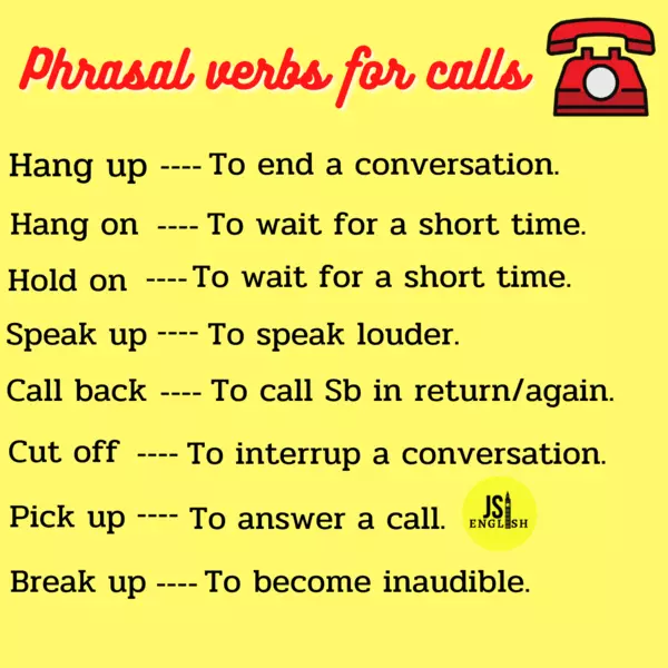Phrasal Verbs for Calls