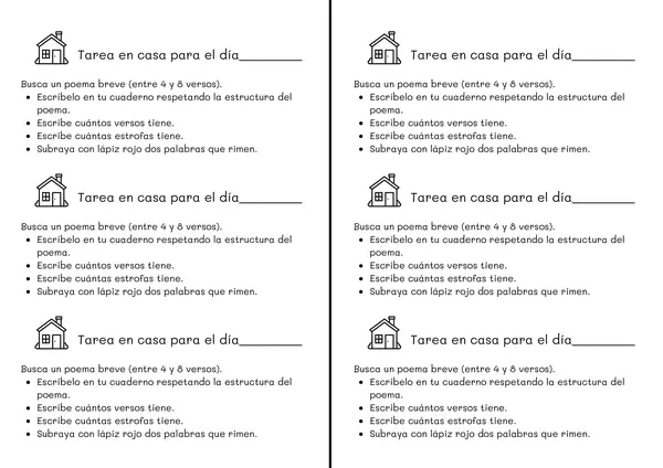 Tareas semanales lenguaje 2 básico