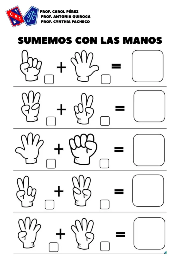 Cuadernillo sumas 1° básico