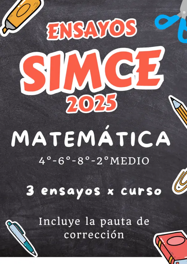 ENSAYOS SIMCE 2025 LENGUAJE: 4TO, 6TO, 8VO Y 2M