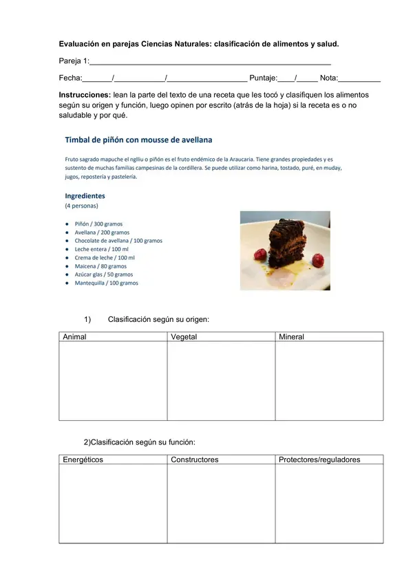 Clasificación de alimentos con recetas sureñas