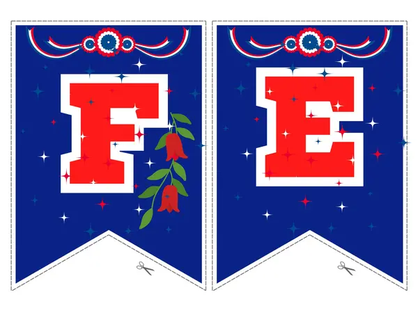 Banderín de fiestas patrias