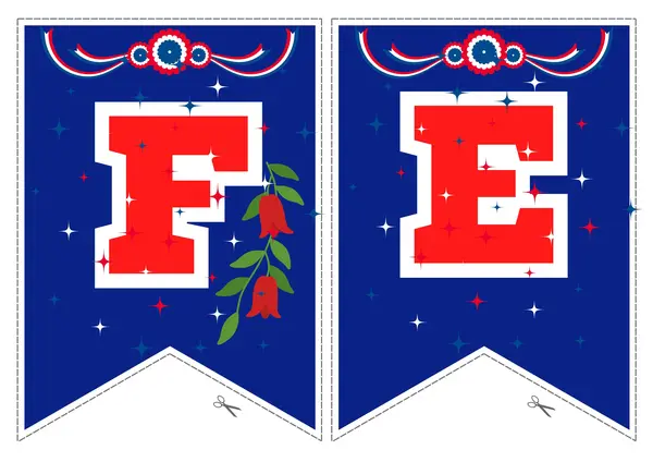 Banderín de fiestas patrias