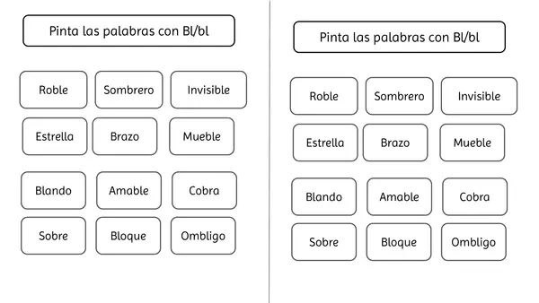 GRUPOS CONSONÁNTICOS BL/bl