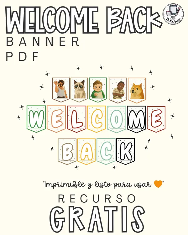 🎁 WELCOME BACK Banner – Ghibli Meme Style