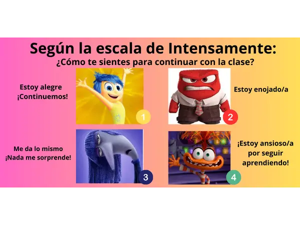 Escala de emociones de Intensamente 2