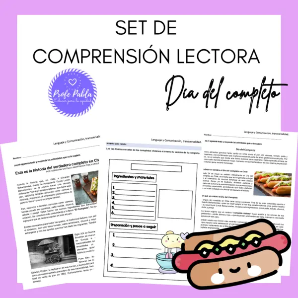 Set de comprensión lectora, Día del completo