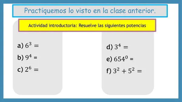 Comprender y aplicar la multiplicación de potencias y sus propiedades