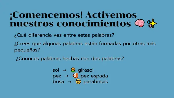 Las palabras compuestas