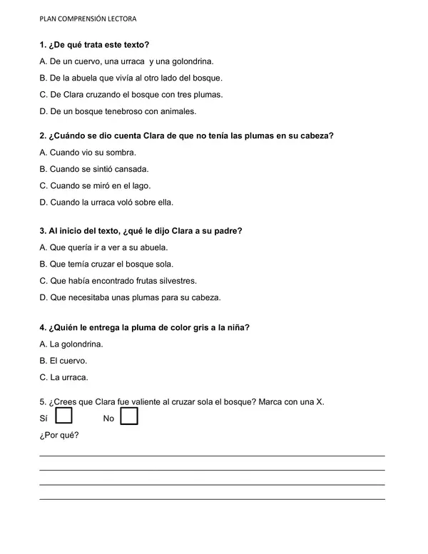 Comprensión lectora
