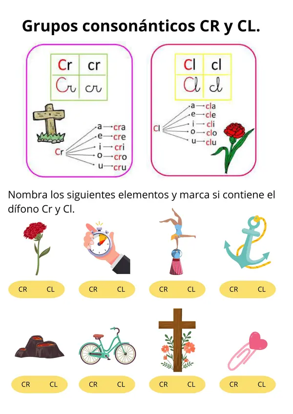 grupos consonánticos, dífonos consonánticos 