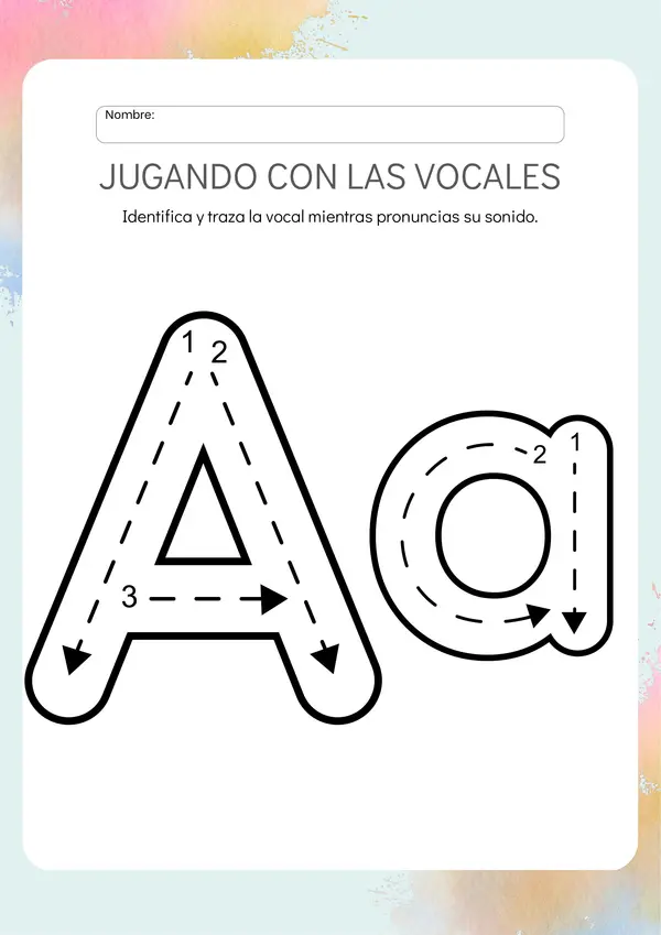 Jugando con las vocales.