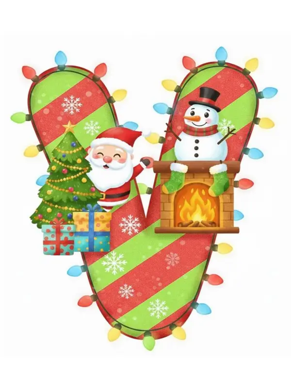 Letras "FELlZ NAVIDAD"