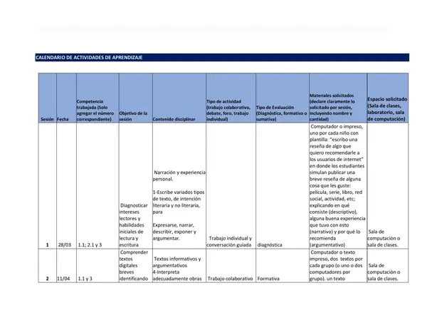 Planificación taller mi voz en internet (Lenguaje segundo ciclo)