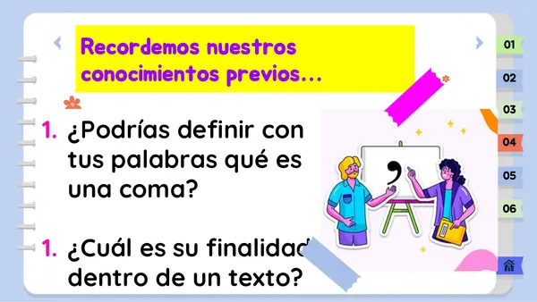 Ortografía puntual- Uso de la coma