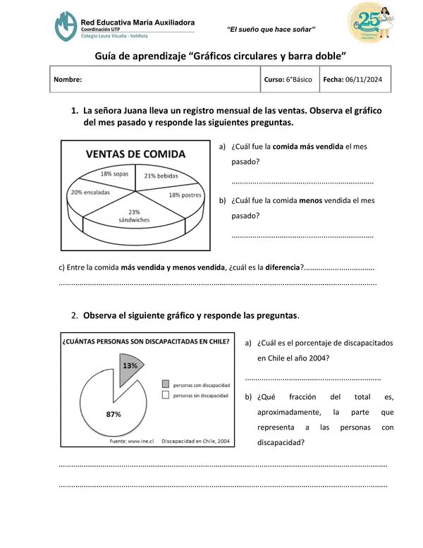 Guía gráficos de barra y circulares