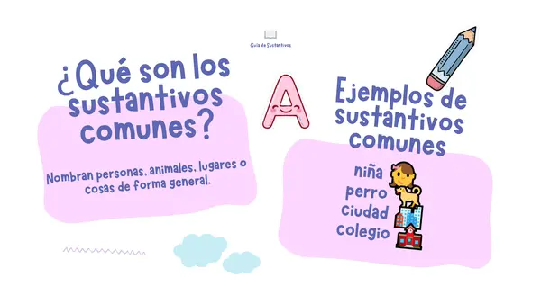 Sustantivos comunes y propios