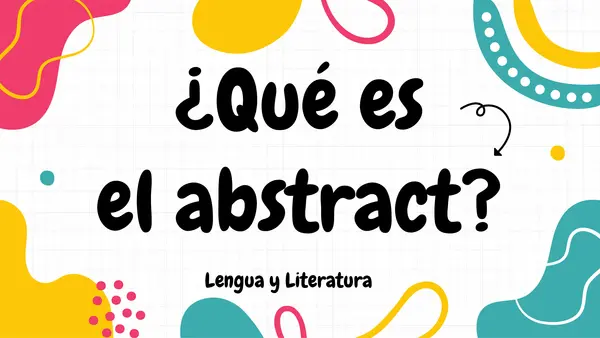 PPT - Abstract (texto breve de síntesis)